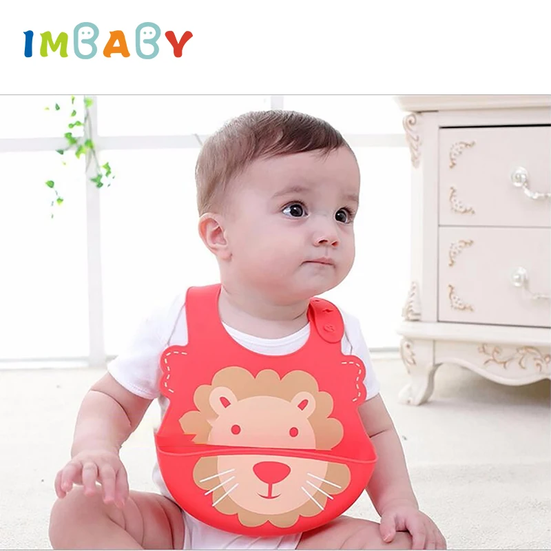 IMBABY детские нагрудники водонепроницаемый детский силиконовый нагрудник фартуки