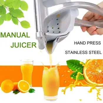 

Multi-functional Fruit Squeezer Juice Squeezer Silver Metal Manual Juicer Manual Lemon Orange Juicer Press Household Juicer