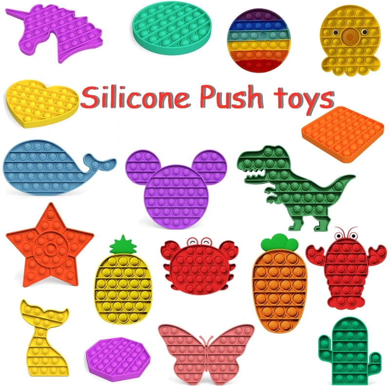 Polos de burbujas de silicona para aliviar el estrés, juguete para aliviar el estrés sensorial, para necesidades especiales, para chico adulto, divertido, antiestrés