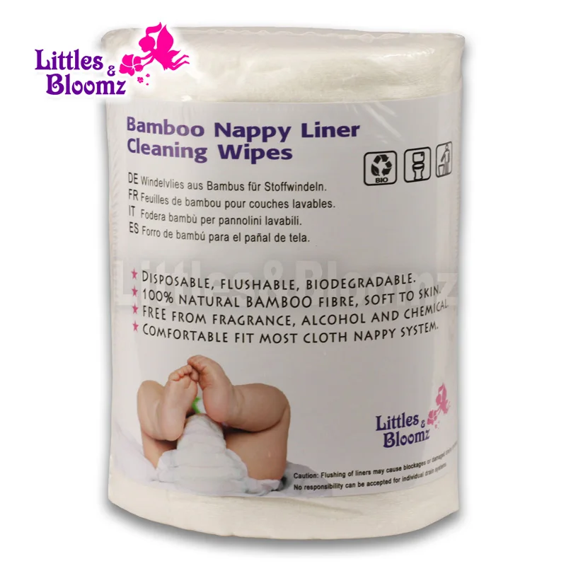 [littles&bloomz] Baby Flushable Biodegradable Disposable Liner Cleaning
