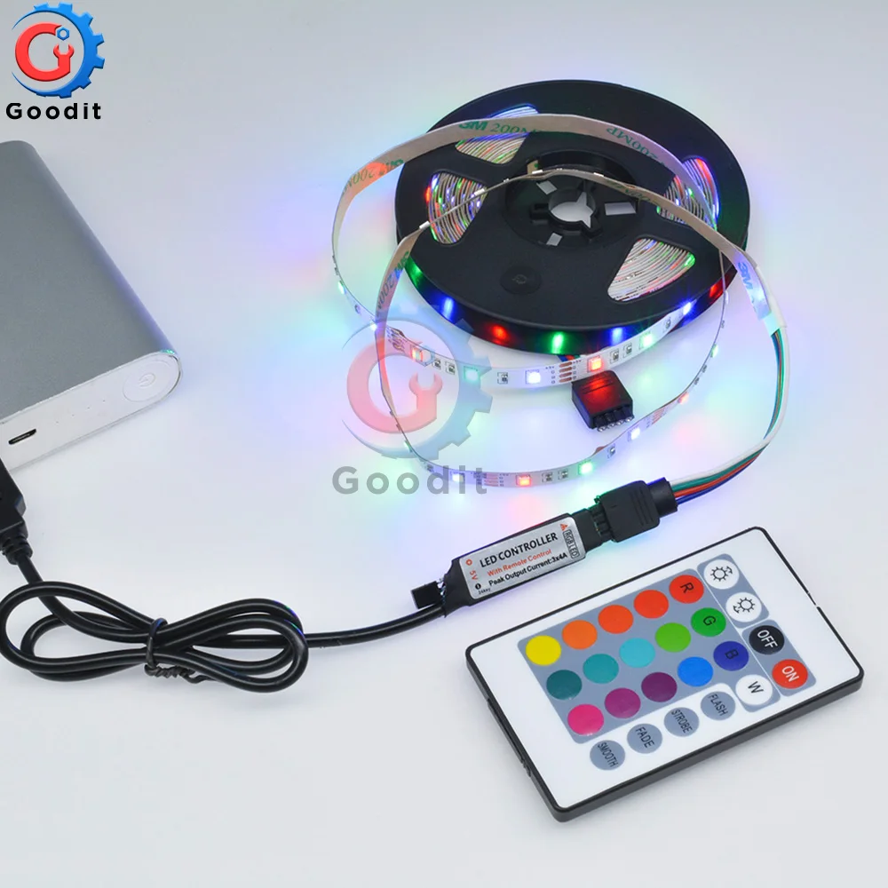 ТВ подсветка RGB кухонный светильник лампа 5 в USB порт 1 м 2 3 4 60 светодиодный/м