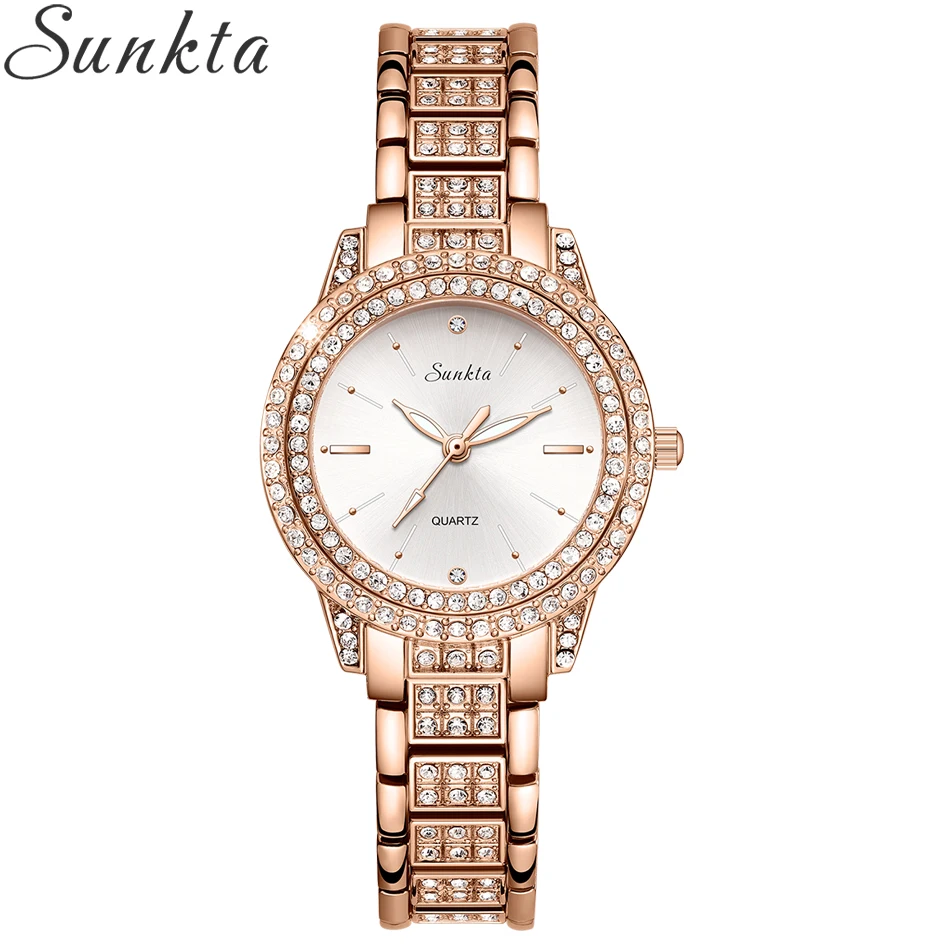 Reloj de moda para mujer con diamantes, reloj de marca de lujo para mujer, pulsera informal para mujer, relojes de cristal femeninos_voghion.com
