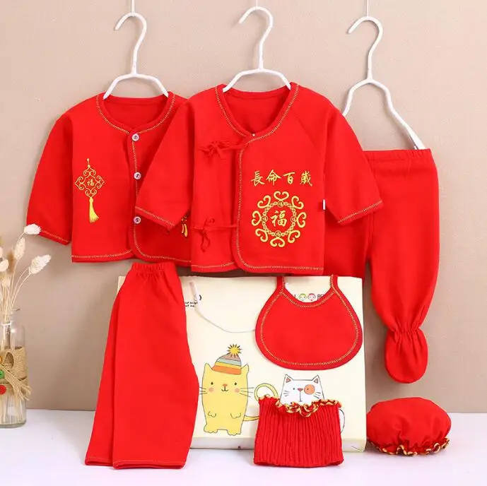 0-3M Newborn Clothing Sets for Baby Girls Boys Clothes Suits Cotton OUTFITS 7pcs/set MORE 20 STYLES