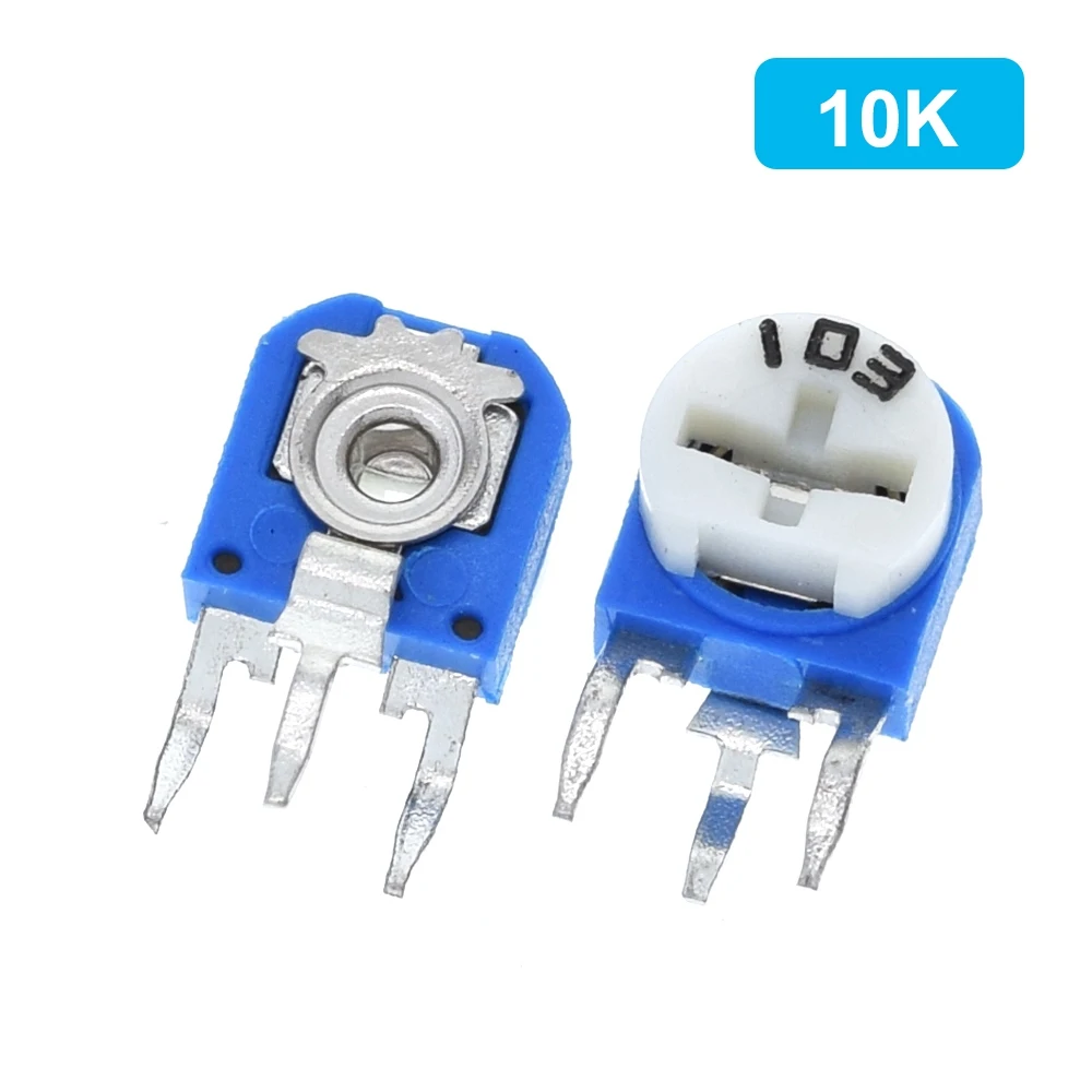 1pc Rm063 Rm-063 100 200 500 1k 2k 5k 10k 20k 50k 100k 200k 500k 1m Ohm Trimpot Trimmer Potentiometer Variable Resistor