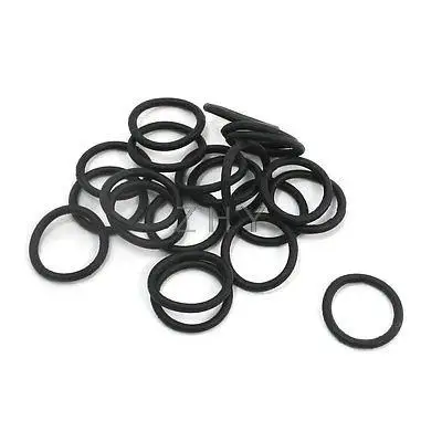 

20Pcs 9mm Outer Dia 1mm Cross Section Rubber Sealing O Rings Black