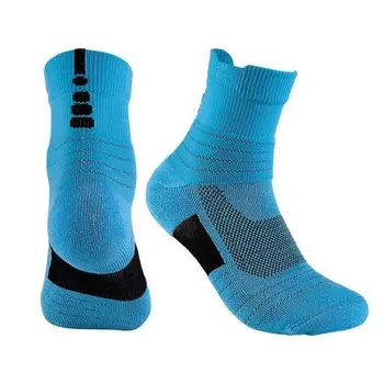 

3 Pairs Men's Sports Socks Towel Long Tube Outdoor Running Socks Elite Basketball Socks Men Socks Compression Socks Sokken Meia