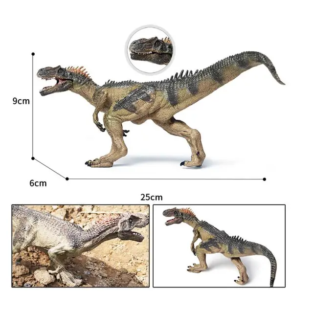 Simulation Animal Figure Toy Allosaurus Realistic Jurassic Dinosaur World Model  Educational Birthday Gift For Boys 6