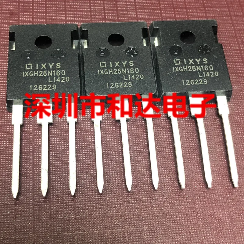 

(5 шт.) IXGH25N160 TO-247 1600V 75A / IXGH36N60B3D1 600V 36A / IXGH24N60AU1 600V 24A / IXGH10N100 1000V20A TO-247