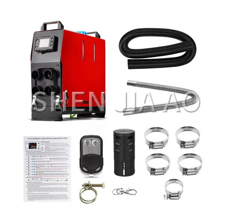 Parking heater, car heater, 12V/24V diesel vehicle, integrated car heater, LCD s