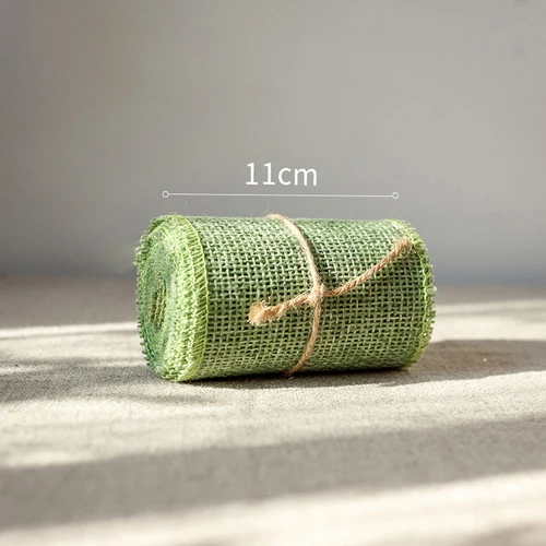 11cmx270cm linen ribbon multi-color ribbon handmade DIY decoration gift packaging ribbon Christmas party gifts decoration - Цвет: 11x270cm