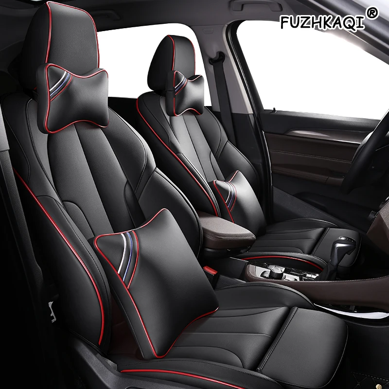 FUZHKAQI пользовательские кожаные чехлы для автомобильных сидений для Renault Kadjar Koleos Megane II Laguna Latitude Fluence Scenic Captur Talisman чехлы