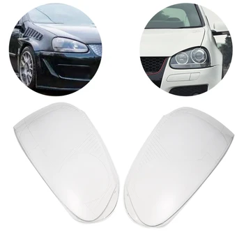 

Clear Right/Left Car Housing Headlight Lens head light Lense Shell Cover Lamp Assembly For Vw Golf Mk5 2005-2009 Car Accessories