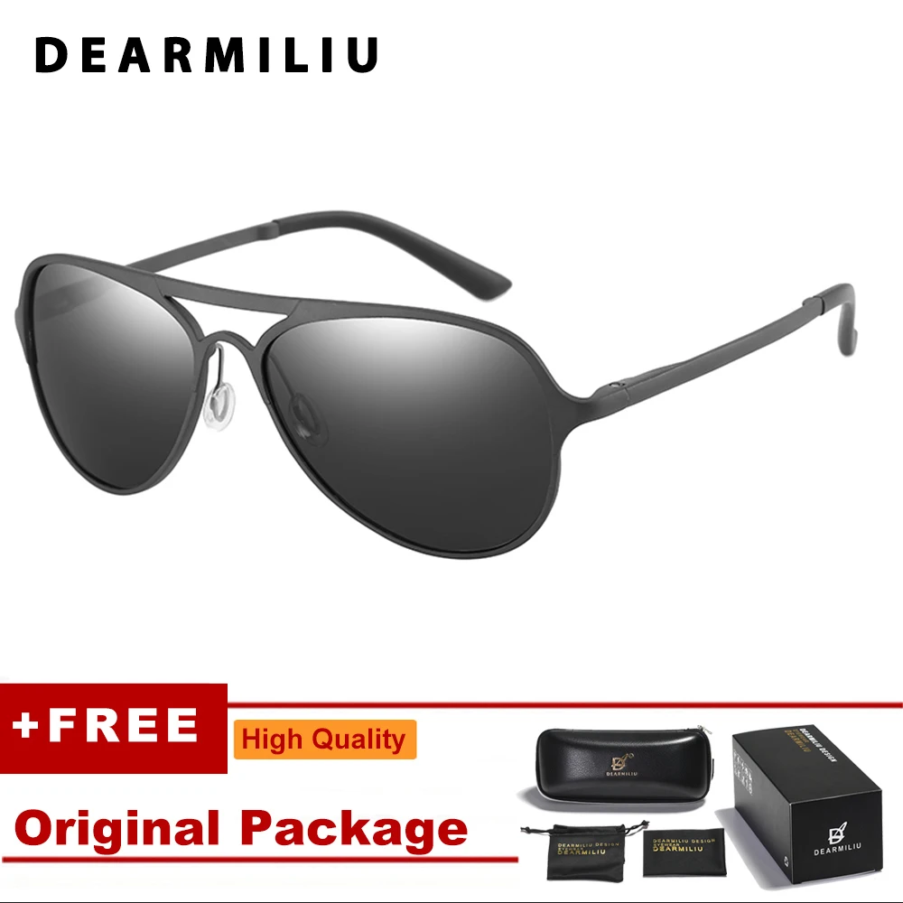 DEARMILIU новые Поляризационные солнечные очки пилота для мужчин/женщин алюминиево-магниевые брендовые дизайнерские зеркальные солнцезащитные очки ретро очки для улицы - Цвет линз: Gun Grey 2