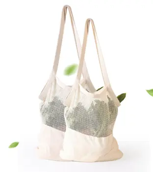 

Shopping Grocery Bag Patchwork Shopping Bag Single Shoulder Cotton Mesh Cloth Bag Reusable Eco Shopping Bag bolsas de tela