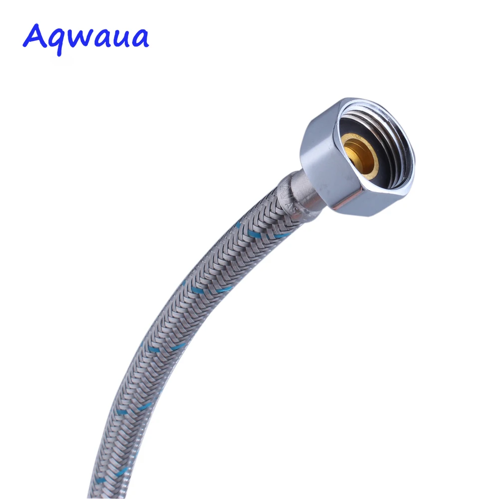 Aqwaua Faucet Hose 1 Pair Cold and Hot Water Mixer Water Supply Flexible Pipe Crane Hoses 40/50/60CM