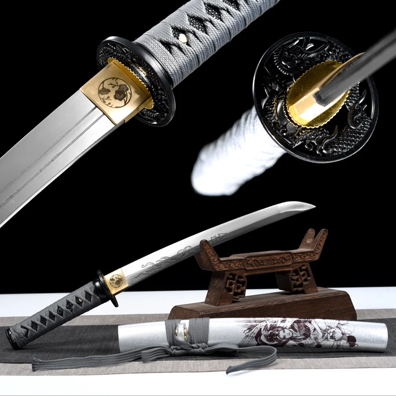 Wakizashi Tanto Japanese Real Short Katanas Handmade 1095 Steel Blade