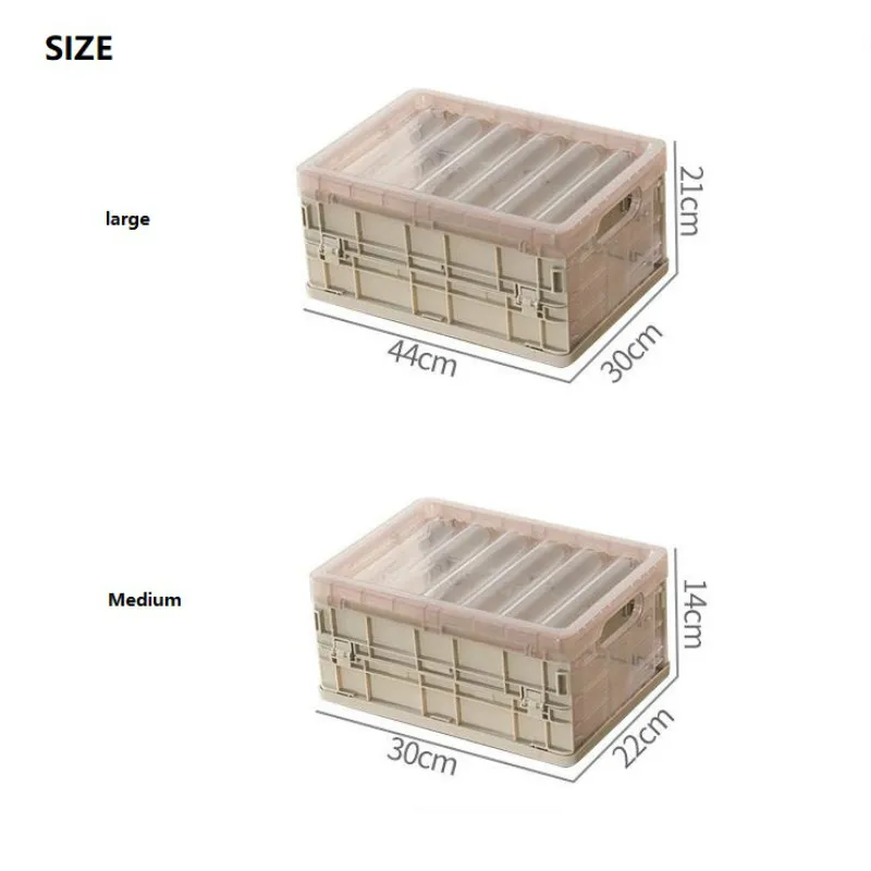 3 шт. складная коробка для хранения пластиковая большая емкость с крышкой портативное нижнее белье хранение разного многофункционального портативного ящика для хранения