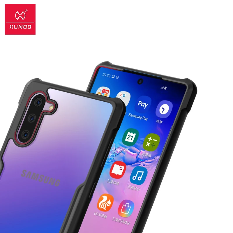 Xundd для SAMSUNG GALAXY Note 10 чехол противоударный чехол для телефона для SAMSUNG GALAXY Note 10+ Pro с бампером Свекла с ремешком