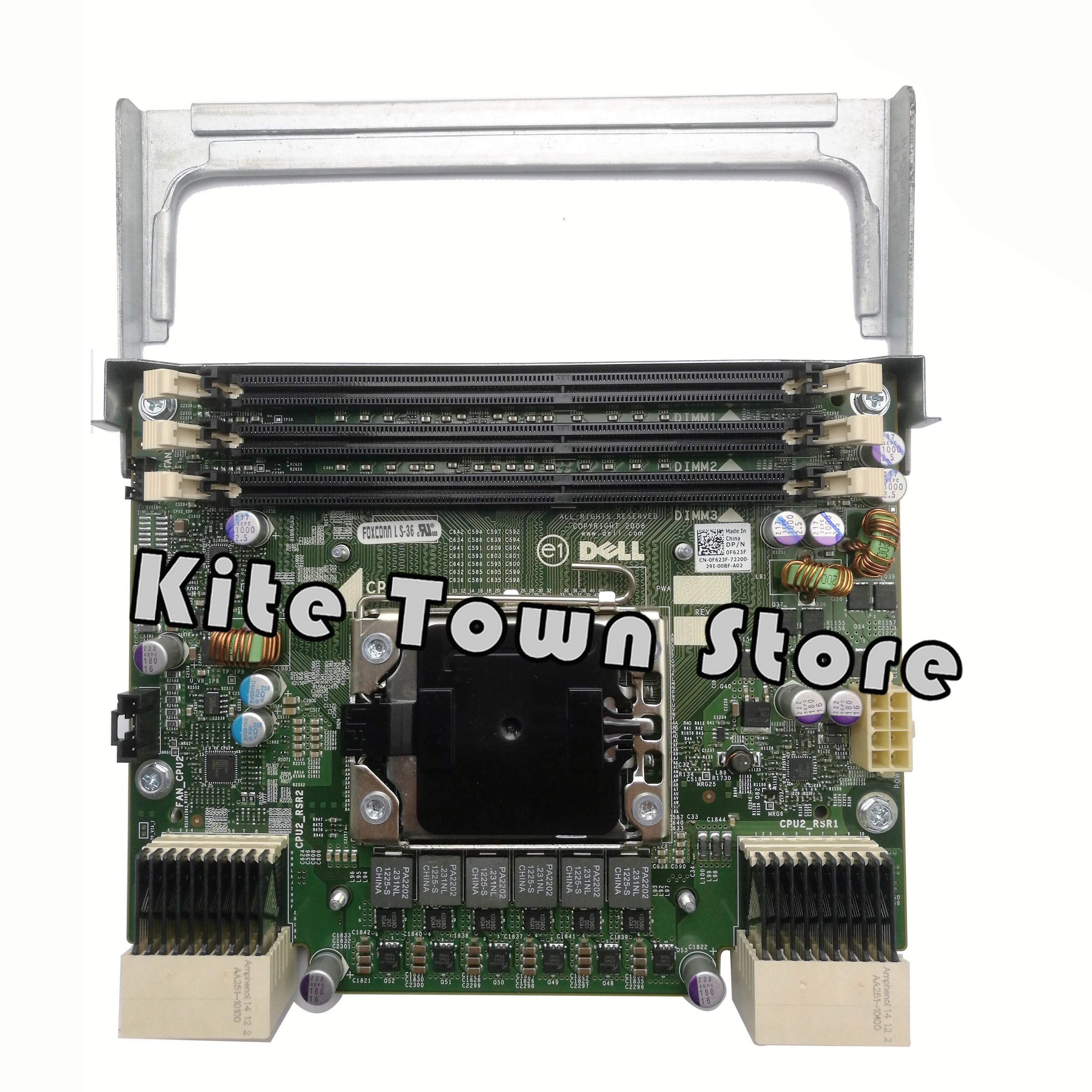 Dell Precision T5500 Workstation Second 2nd Processor CPU HeatSink Riser Assembly F623F W715F W567F F306F Dell Precision T5500 Workstation Second 2nd Processor CPU HeatSink Riser Assembly F623F W715F W567F F306F