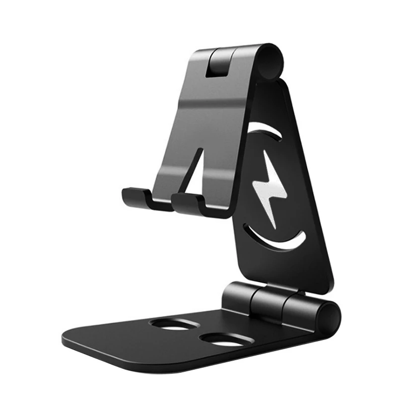 Portable Mobile Folding Stand Desktop Lazy Double For Tablet Charging Base Adjustable Stand For Home Office Support Dropship