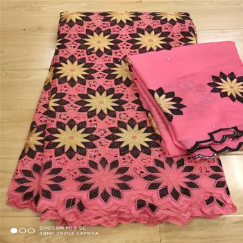 

7yard tissu african dry lace fabrics high quality cotton lace fabric swiss lace fabric swiss voile lace in switzerland dubai