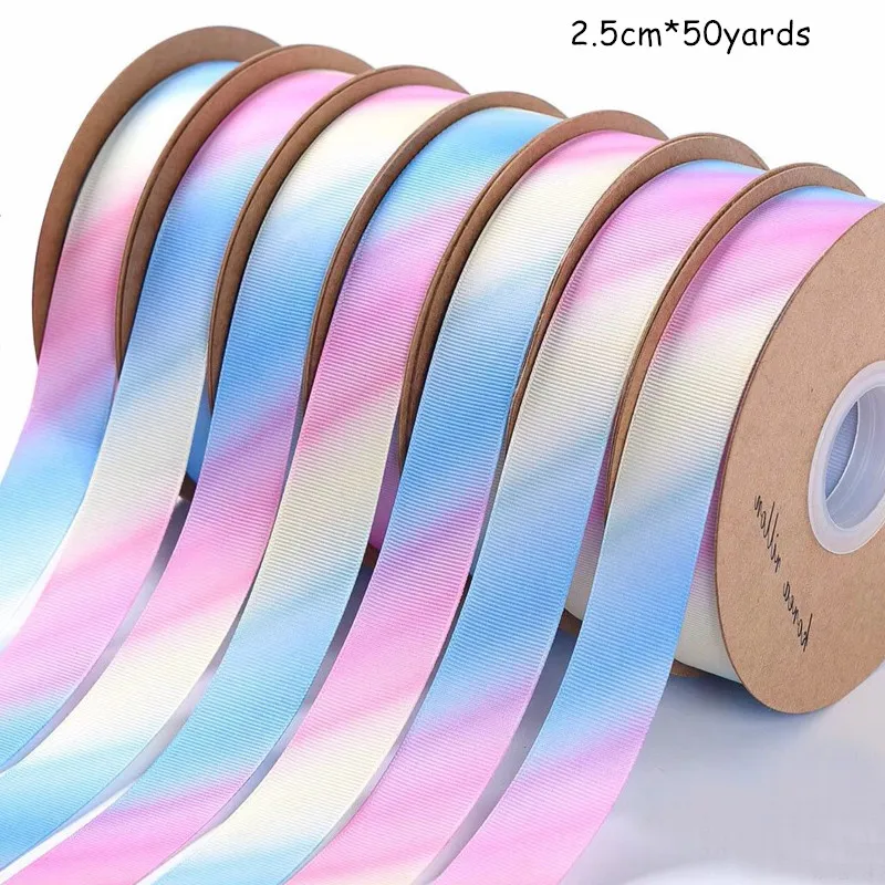 

2.5cm Colorful Thread Ribbon Flower Bouquet Packaging Material DIY Gift Wrapping Ribbon