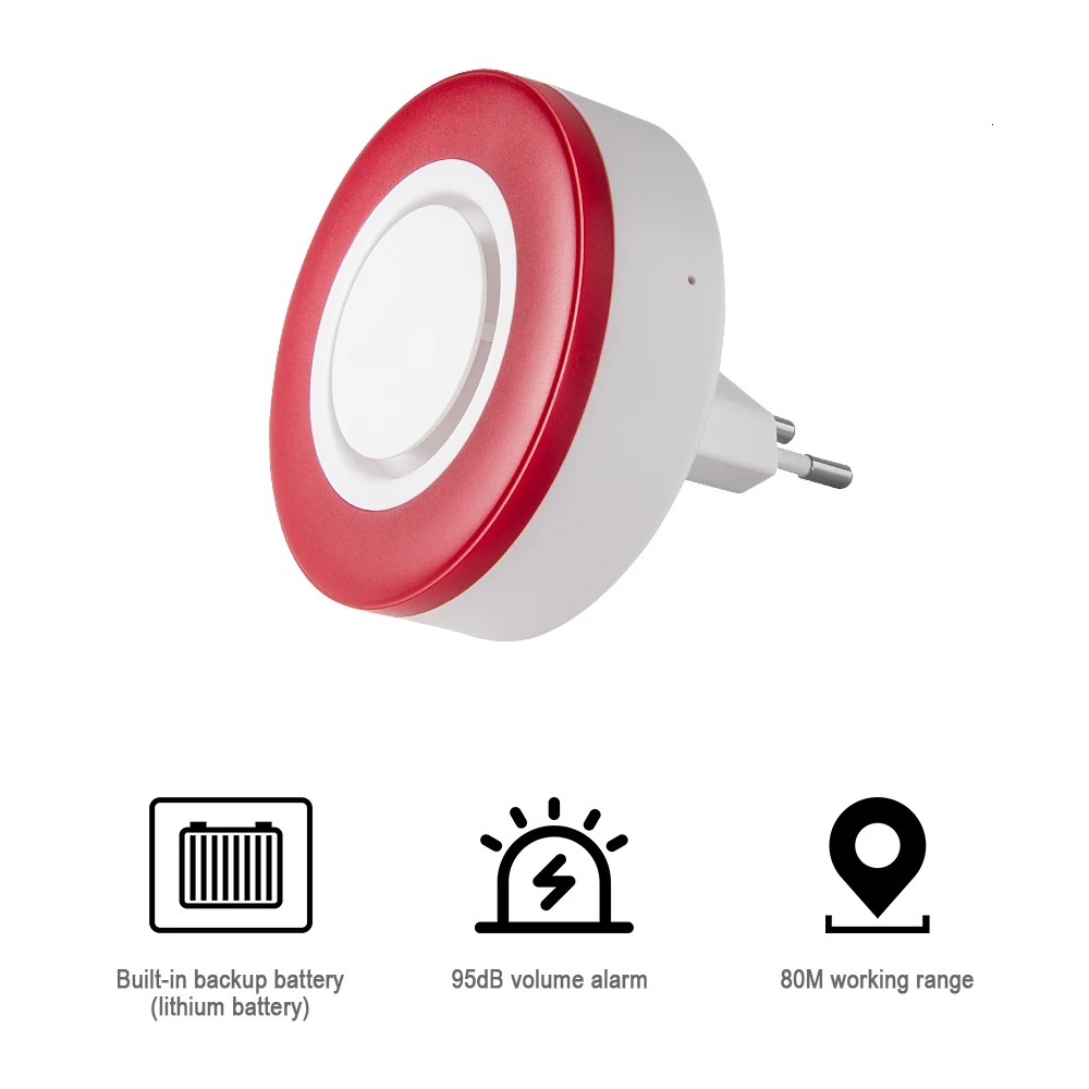 HEIMAN Zigbee 3 0 умный стробоскоп сирена звуковой сигнал с 95DB большие звуки чтобы