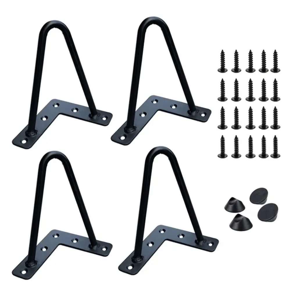 4Pcs Modern Style Furniture Legs High-quality Cold-rolled Steel Heavy Duty Hardware Hairpin For Coffee Desk Bench | Дом и сад
