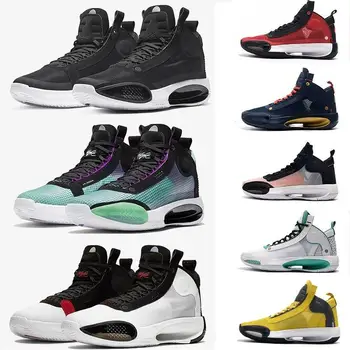 

34 Blue Void Basketball Shoes 34s Zoom Eclipse Bred Amber Rise PE Green Glow Metallic Silver Men Sport Sneaker