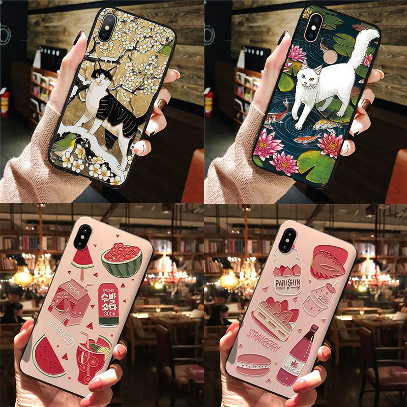 

Relief Cartoon Cute TPU 3D Emboss Silicone Case For iPhone X XR 6 6S 7 8 Plus 5 5S SE Cases For iPhone XS Max Coque Cover Shell