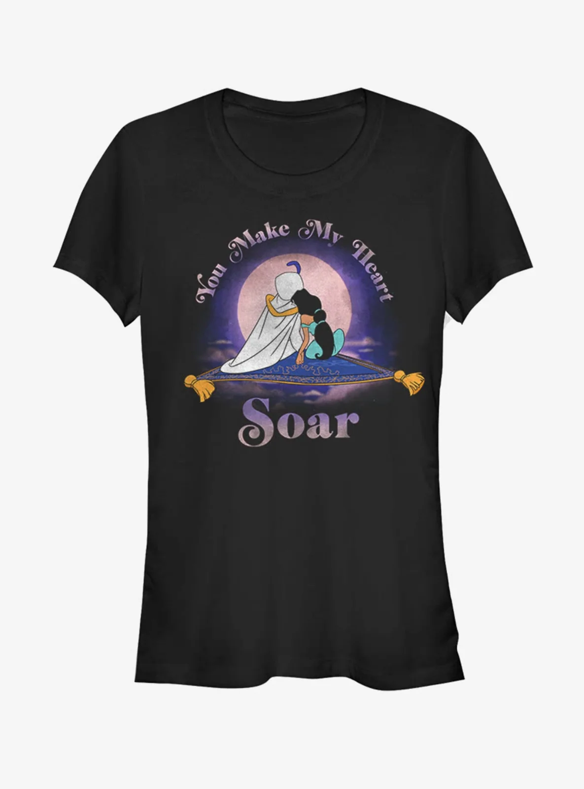 

Women's Aladdin T-Shirt Top Tee Shirt Jasmine Magic Carpet NEW S - 3X