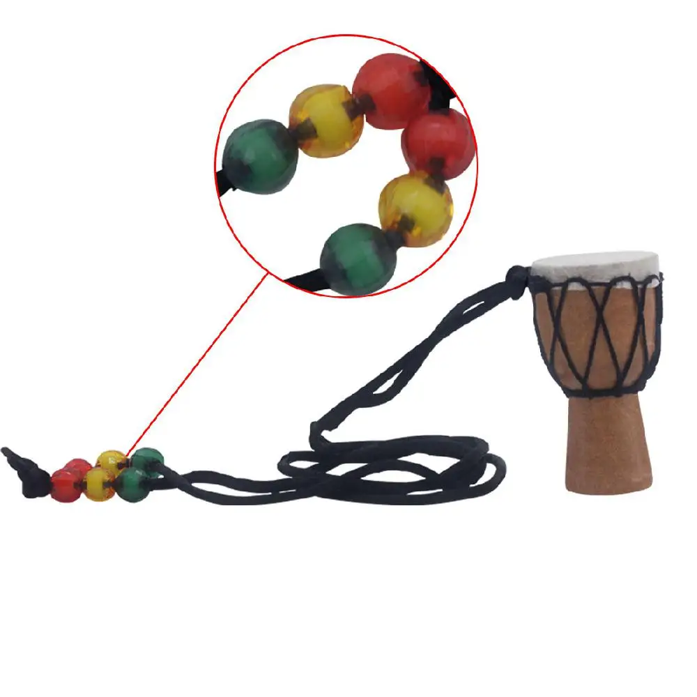IRIN деревянный классический мини Djembe ожерелье перкуссия африканская ручная