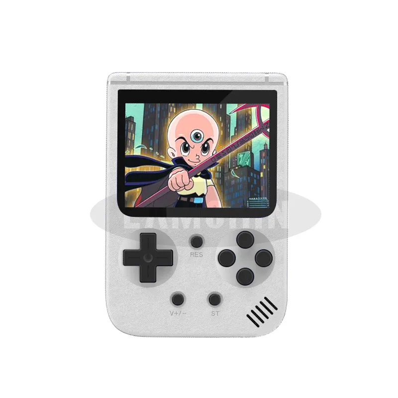 Ретро портативная игровая консоль, встроенная в 500 игр, видео игровая консоль, 3,0 дюймов, цветной ЖК-плеер, поддержка ТВ-выхода для детей, подарок - Цвет: white no gamepad