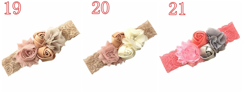 Детская повязка на голову для новорожденных; Розовая эластичная лента для волос; шифоновые Цветочные Стразы; кружевные повязки на голову; аксессуары для волос для маленьких девочек; головные уборы