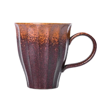 

Coffee Cup Ceramic Handle Milk Tea Cup Retro Tea Cup Hotel Home Tea Cup Custom Gift