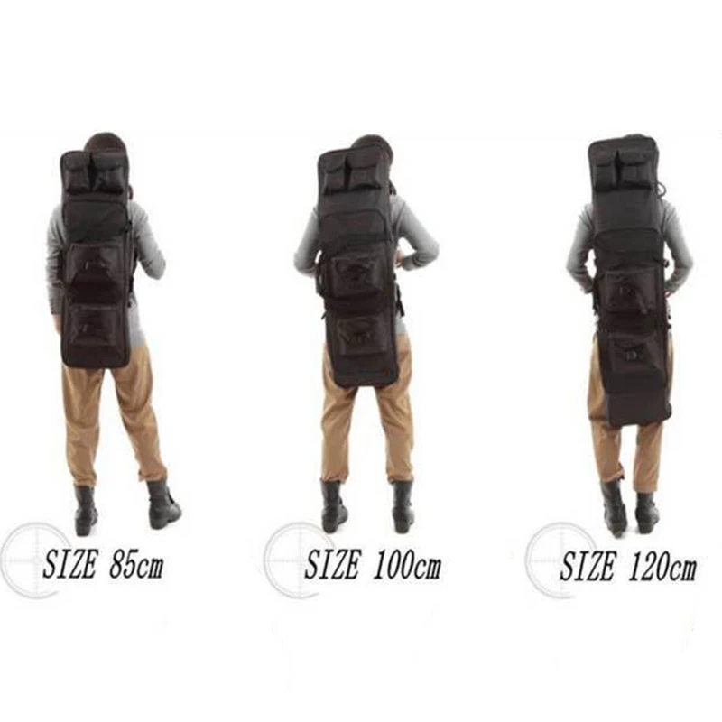Tactical Hunting Rifle Case 100cm 1M Military Outdoor Nylon Bag Double Carbine Gun Case Backpack Shooting Airsoft Rifle Bags