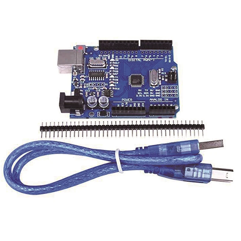 Макетная плата UNO R3 ATmega328P CH340 CH340G для Arduino с прямым штырьком | Электронные
