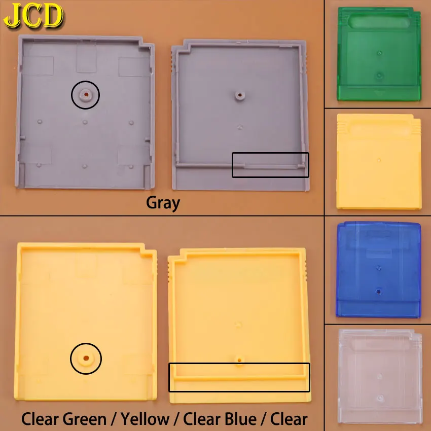 JCD 1 шт. чехол для игровой карты GB GBP GBC GBA SP игрового картриджа с крепежными винтами