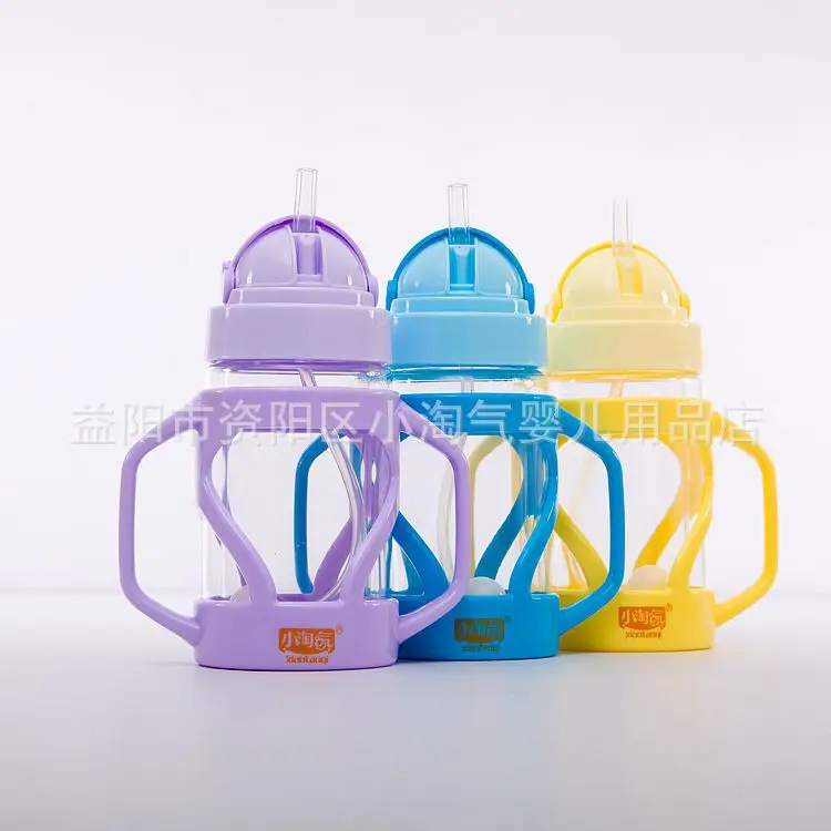 

Small Naughty with Handle Strap Straw Glass Cup High-temperature Resistant Cold Glass Heat-Resistant Cup with Straw Aw-70 71