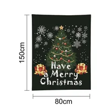 Рождественское тематическое фланелевое одеяло Забавный дизайн праздничный подарок 150x80 см/150x150 см TUE88