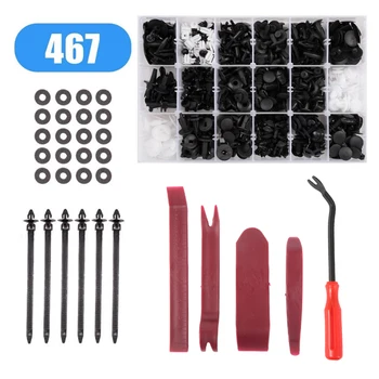 

467Pcs Automobiles Fastener Clip Car Retainer Kit Door Trim Panel Clips For Honda Vehicle Gadgets