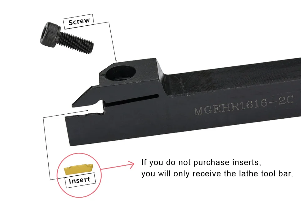 MGEHR1616-1.5/2/2,5/3/4 инструмент для прорезания наружных канавок держатель MGMN вставки карбида прямой хвостовик токарный инструмент бар для самостоятельной сборки мини токарные станки