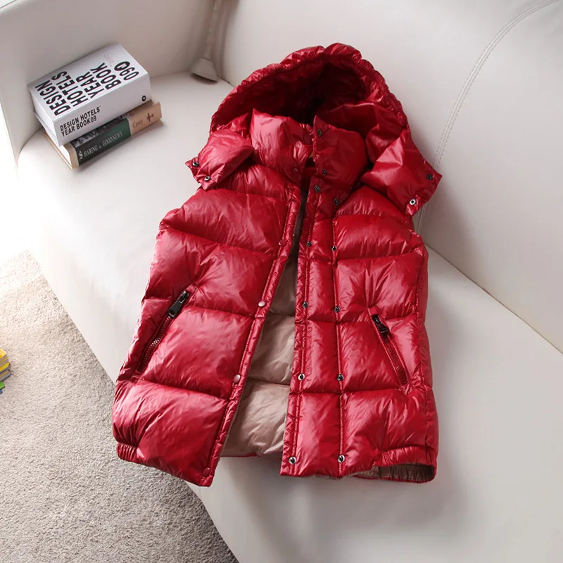 

Fall/winter Jacket Women Vest European Luxury M Same Style 90% White Duck Down Upset Keep Warm Waterproof Temperament Women