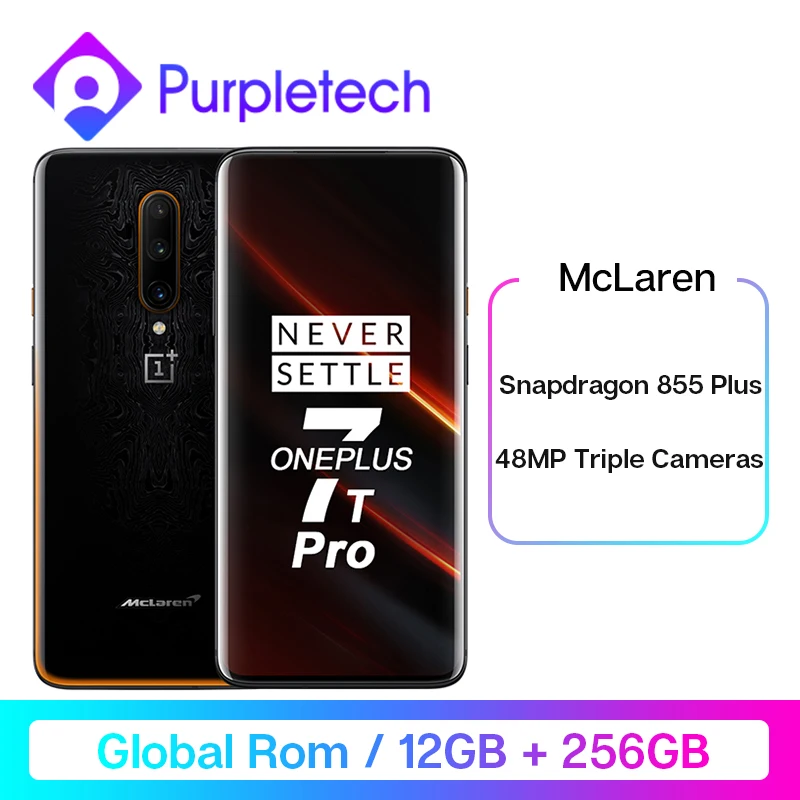 Мобильный телефон OnePlus 7T Pro с глобальной прошивкой 8 ГБ 12 Гб 256 6 67 дюймов 48мп