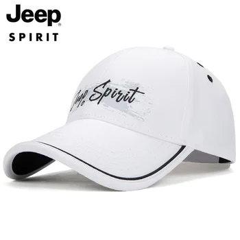 

JEEP SPIRIT Baseball Cap Men Embroidery Cotton Hat Men Hip Hop Outdoor Unisex Caps Cotton Dad Hat Adjustable Caps For Women