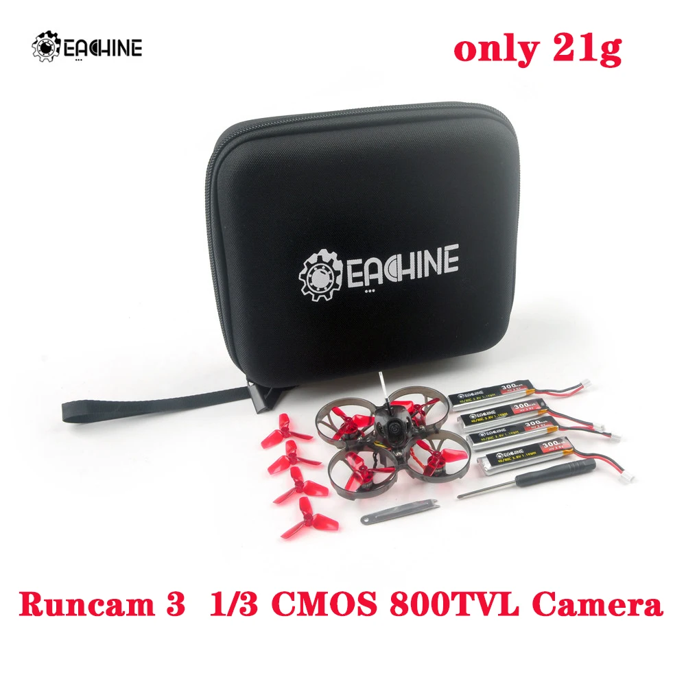 21g Eachine UZ65 65mm 1S Whoop FPV Racing Drone BNF Runcam 3 35mm Propeller 5.8G 25~100mW VTX RC Quadcopter Multirotor