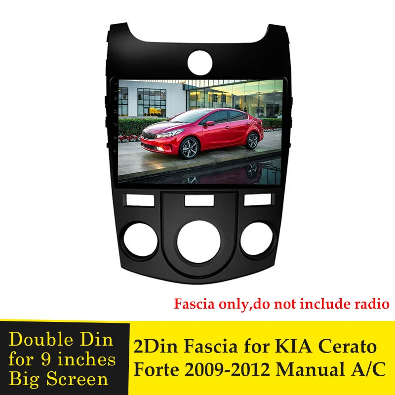 Автомобильная радиопанель Fascia 9 дюймов для KIA Cerato Forte 2009-2012 руководство по