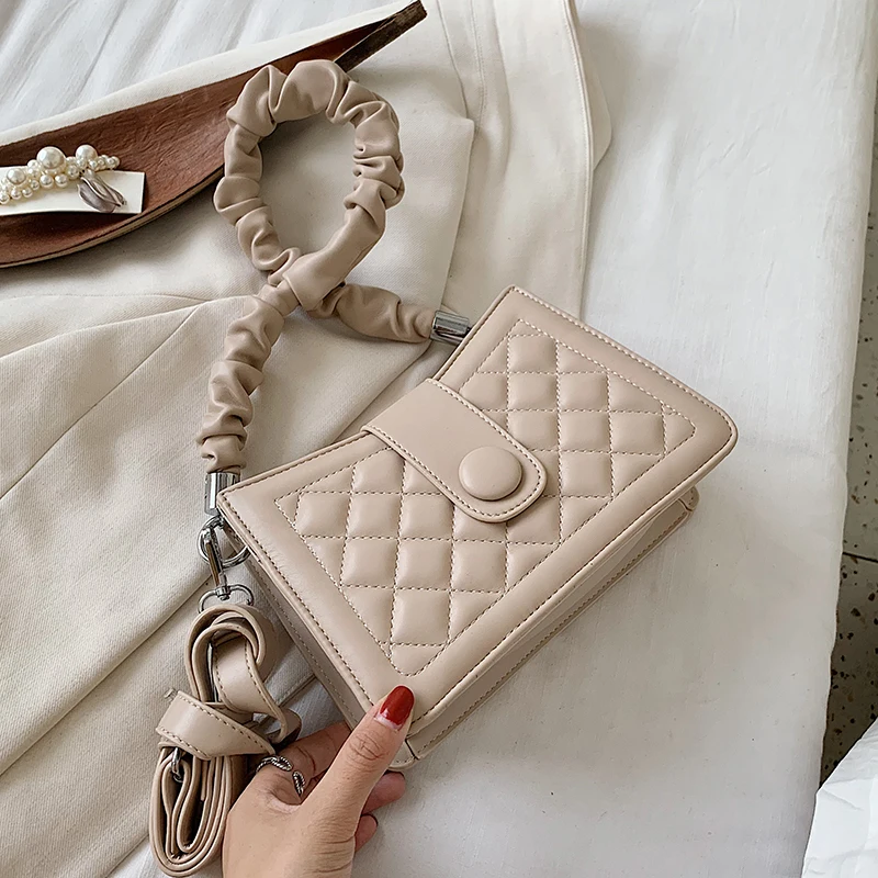 

High Sense of Luxury Bag Female Western Style Small Square Bag 2020 New Fold Underarm Bag Shoulder Messenger Bag Crossbody Bags