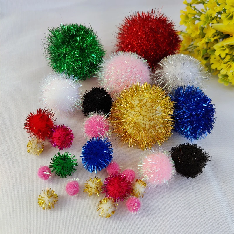 Cat Glitter Pom Pom Balls