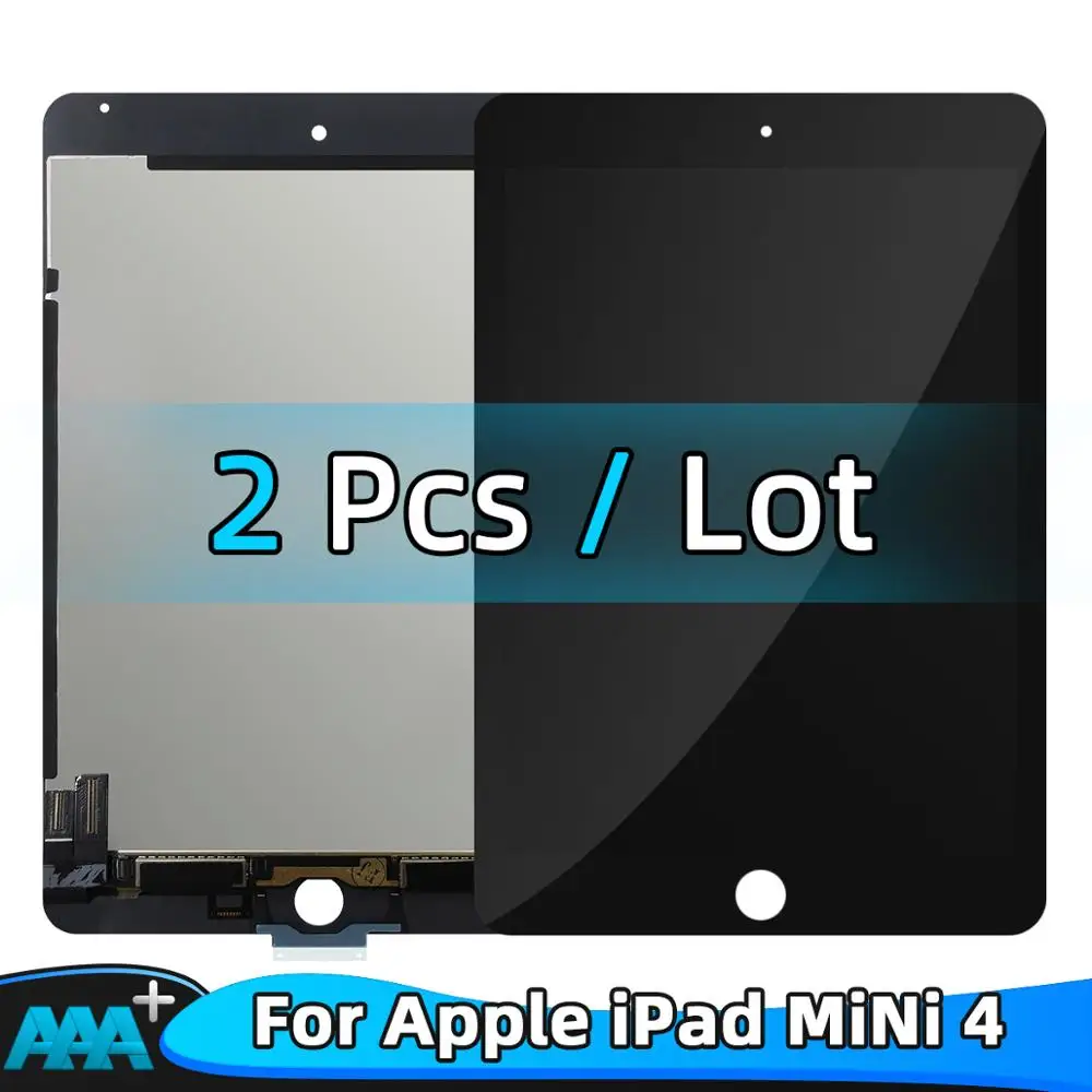 2 шт. ЖК-дисплей для iPad Mini 4 A1538 A1550 OEM Новый сенсорная панель в сборе сменный Digitzer EMC